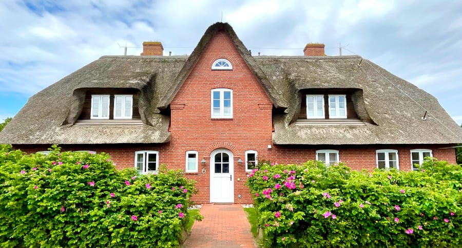 Haus Eilunleev Das Haus Eilunleev, in dem die Ferienwohnungen der Familie Quitt-Großkopf liegen.